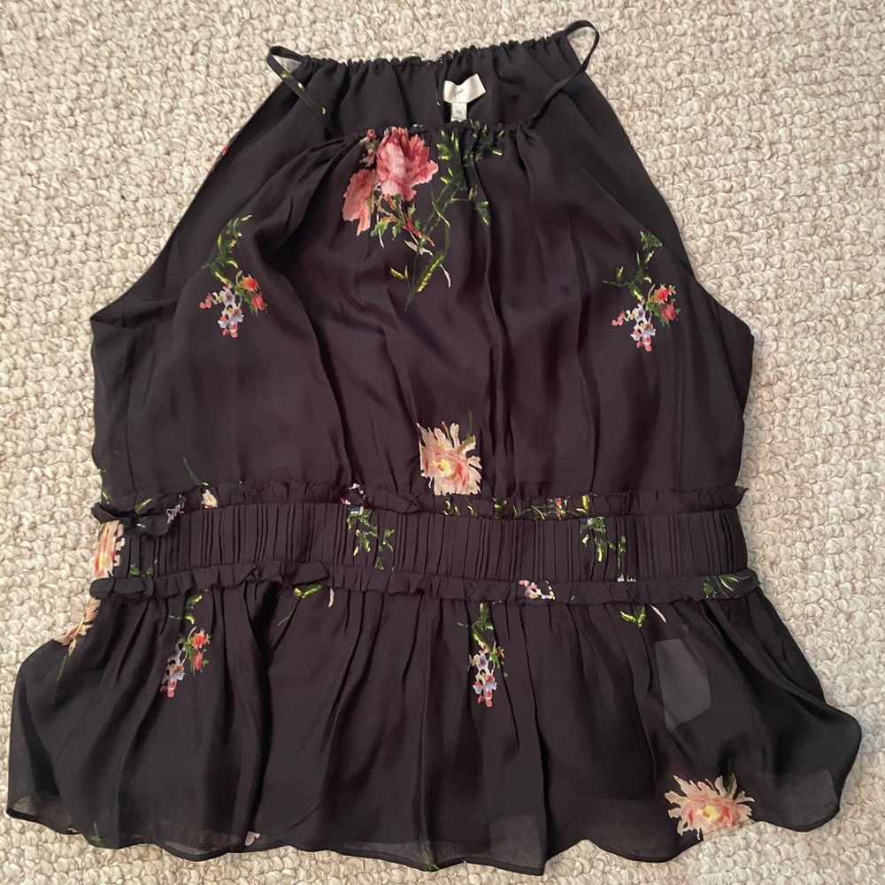 Joie Floral Silk Top